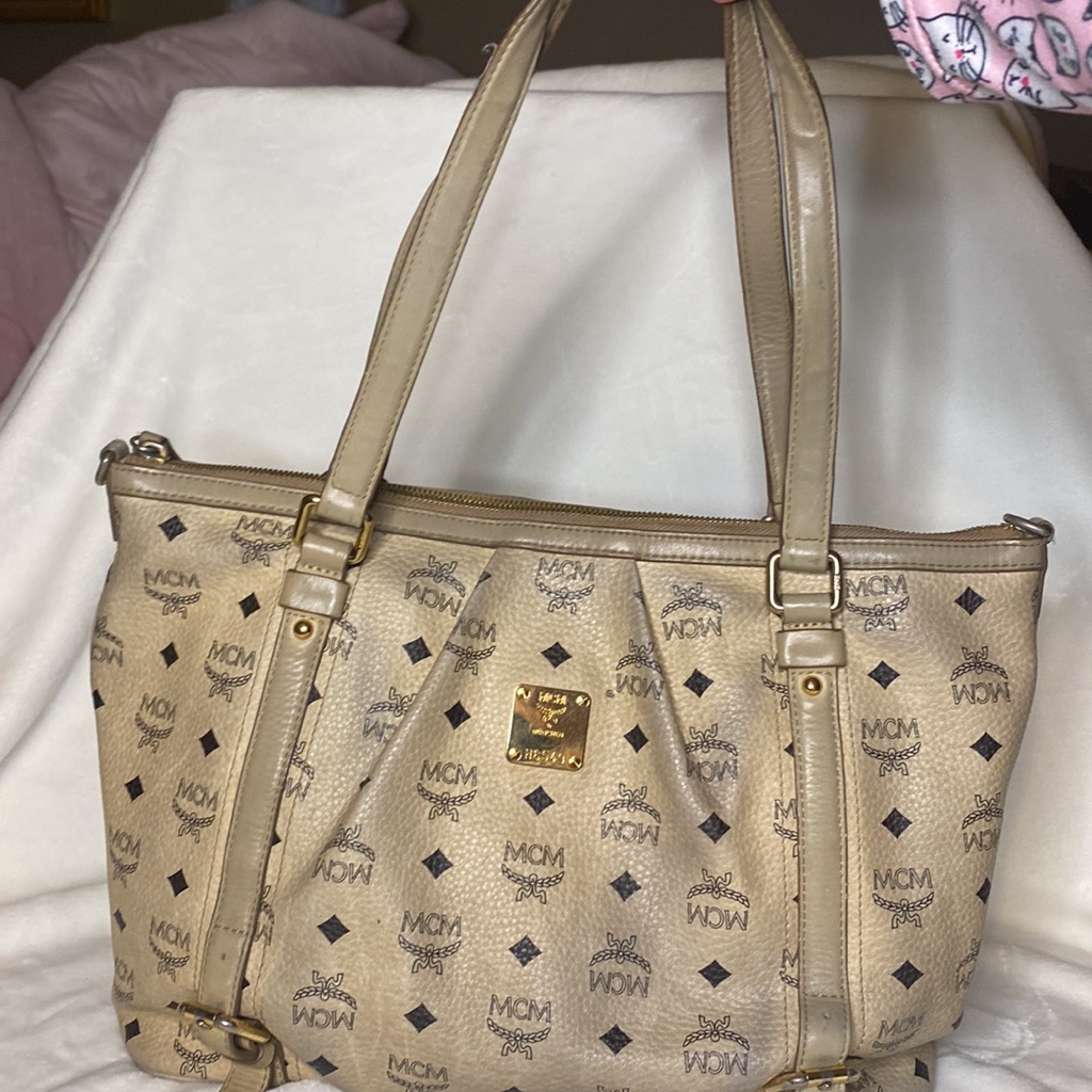 Mcm Beige Tote Bag